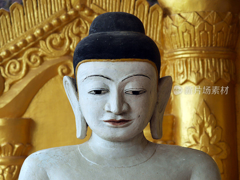 “缅甸若开邦Mrauk U, Shite-thaung寺，佛陀”